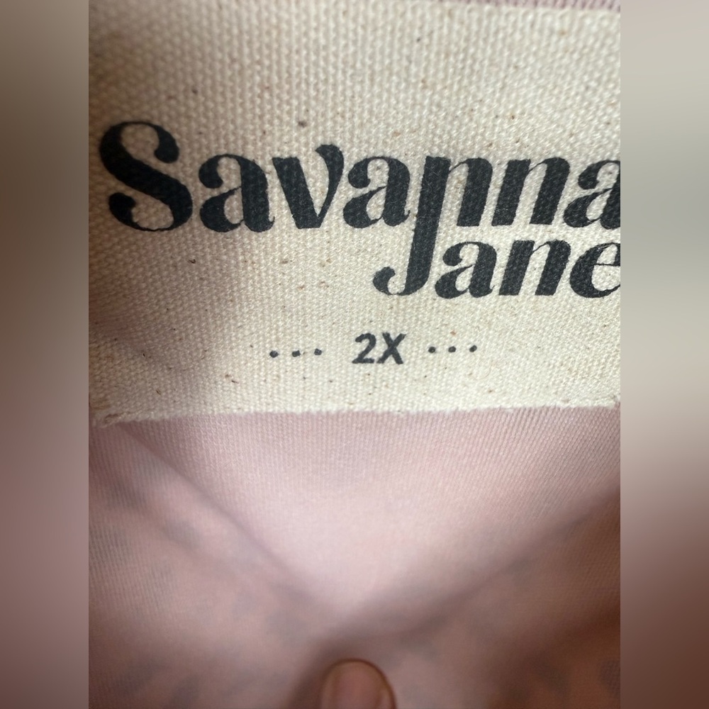 Savanna Jane Animal Print Dress in Pink &Black Colorful Embroidery size 2X MN115 - Picture 3 of 8